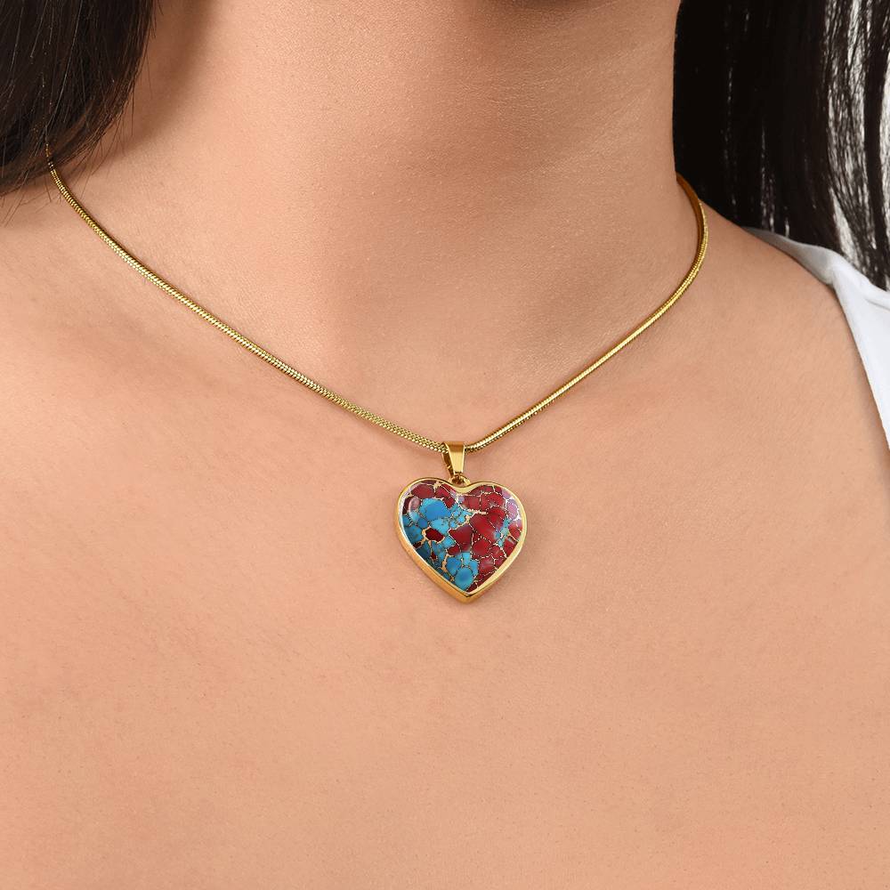 Mosaic Heart Necklace