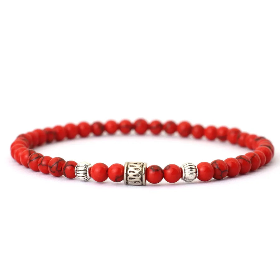 Tibetan Gemstone Power Bracelet stone detail