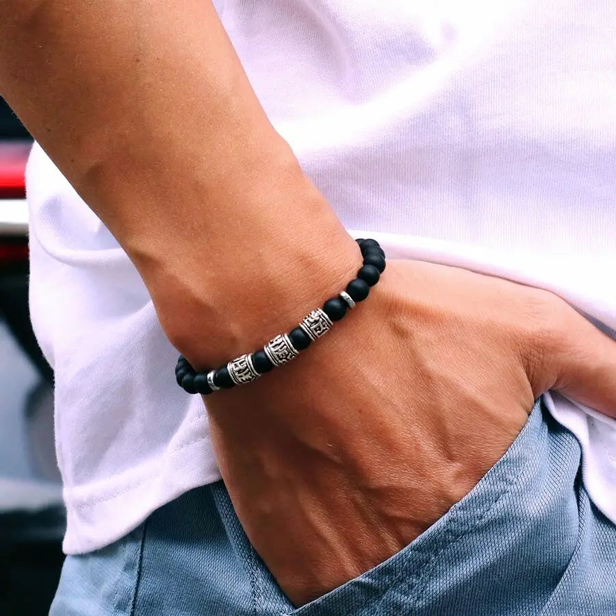 Tibetan Gemstone Power Bracelet materials