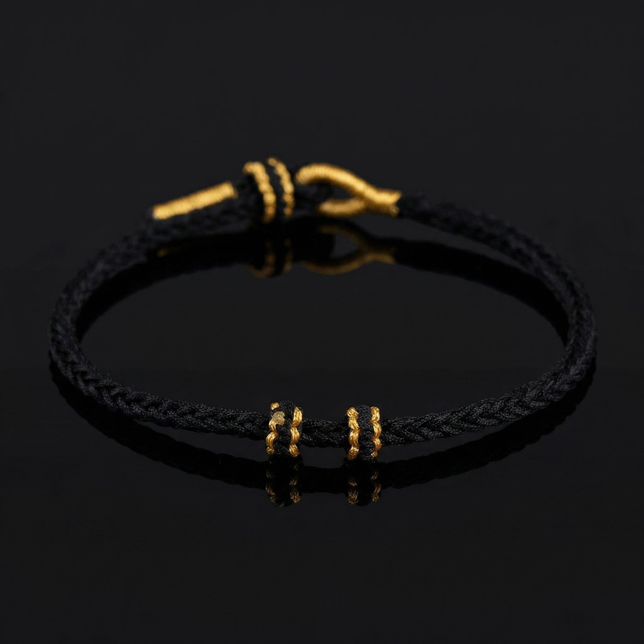 Tibetan Luck Bracelet No. 7 in black