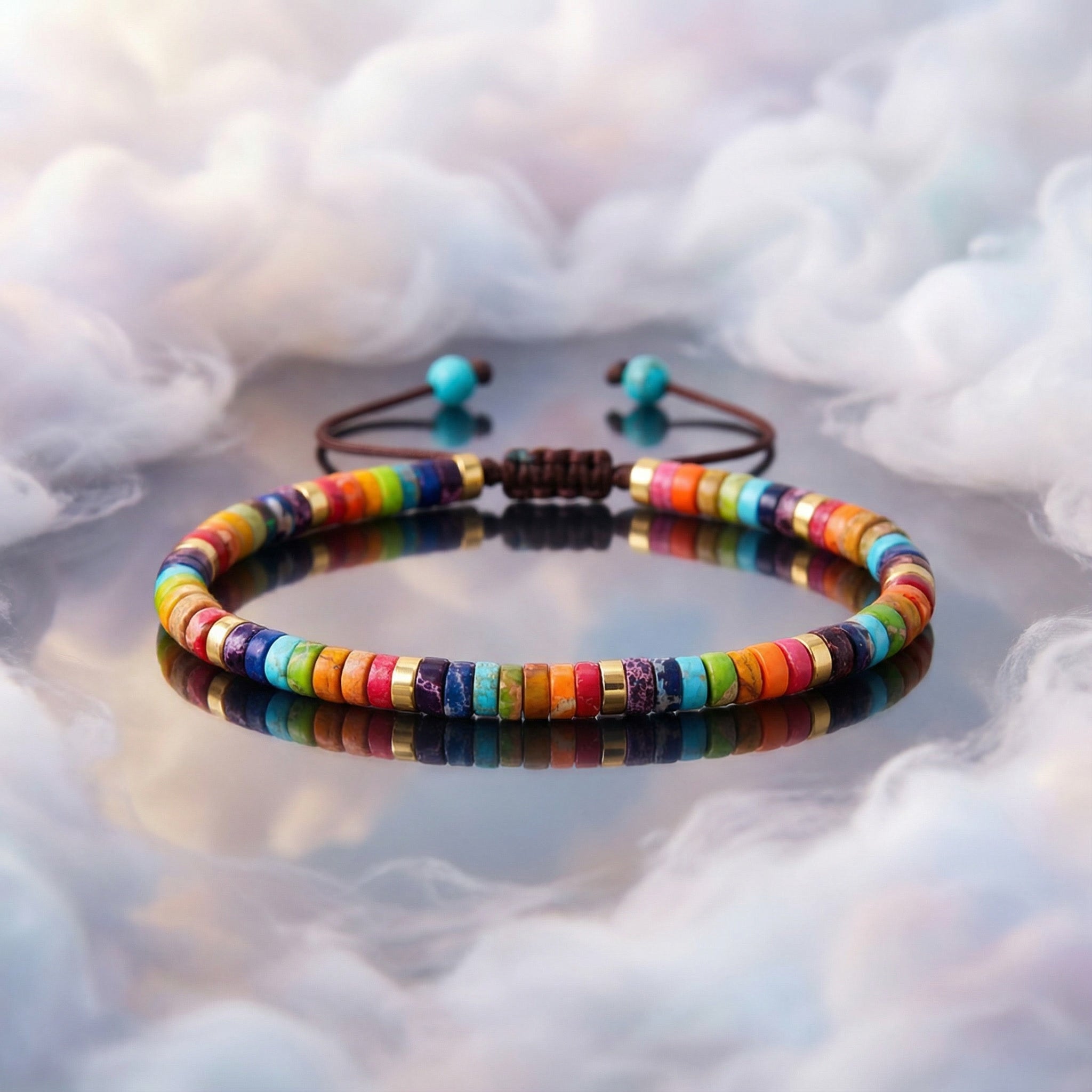 Imperial jasper 7 Chakra bracelet